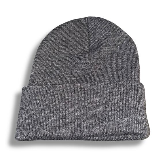 The Thirsty Traveler Mens Beanie Skull Cap Hat YP Classics Cuff OS Gray Est 2023 - Picture 3 of 9